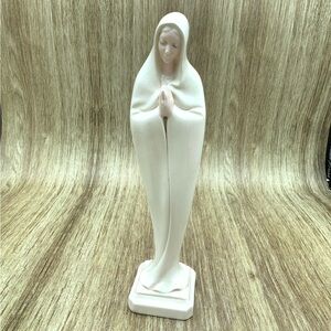 Modernist Century Porcelain Religious Statue of Our Lady the Blessed Virgin Mary